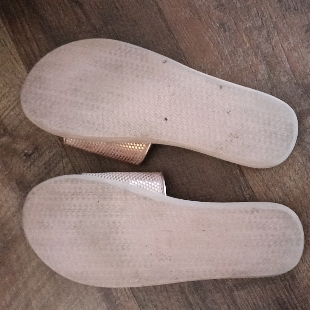 Michael Kors Palmer Slides Net Mesh Gold - image 8